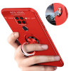 TPU чехол Deen ColorRing под магнитный держатель (opp) для Xiaomi Redmi Note 9 / Redmi 10X Красный (5890)