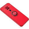 TPU чехол Deen ColorRing под магнитный держатель (opp) для Xiaomi Redmi Note 9 / Redmi 10X Красный (5890)