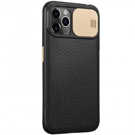 Чехол Camshield Black TPU со шторкой защищающей камеру для Apple iPhone 11 Pro Max (6.5'') Черный (5915)