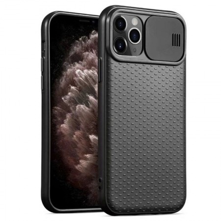 Чехол Camshield Black TPU со шторкой защищающей камеру для Apple iPhone 11 Pro Max (6.5'') Чорний (5913)