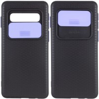 Чехол Camshield Black TPU со шторкой защищающей камеру для Samsung Galaxy S10 Чорний (5935)