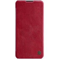 Кожаный чехол (книжка) Nillkin Qin Series для Samsung Galaxy A21s Червоний (17348)