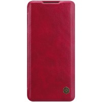 Кожаный чехол (книжка) Nillkin Qin Series для Xiaomi Mi Note 10 Lite Червоний (17349)
