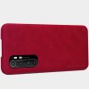 Кожаный чехол (книжка) Nillkin Qin Series для Xiaomi Mi Note 10 Lite Красный (17349)
