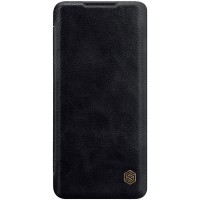 Кожаный чехол (книжка) Nillkin Qin Series для Xiaomi Mi Note 10 Lite Чорний (12534)