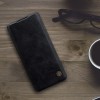 Кожаный чехол (книжка) Nillkin Qin Series для Xiaomi Mi Note 10 Lite Чорний (12534)