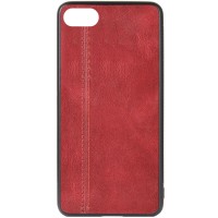 Кожаный чехол Line для Apple iPhone 7 / 8 / SE (2020) (4.7'') Красный (6079)