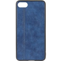 Кожаный чехол Line для Apple iPhone 7 / 8 / SE (2020) (4.7'') Синій (6080)