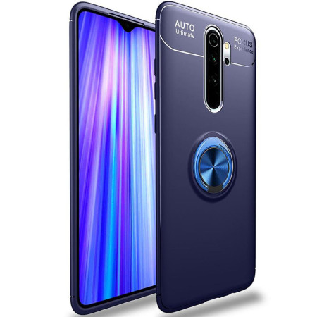 TPU чехол Deen ColorRing под магнитный держатель (opp) для Xiaomi Redmi Note 8 Pro Синій (6126)