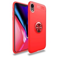 TPU чехол Deen ColorRing под магнитный держатель (opp) для Apple iPhone XR (6.1'') Красный (6130)