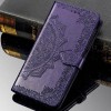 Кожаный чехол (книжка) Art Case с визитницей для Samsung Galaxy A21s Фіолетовий (17350)