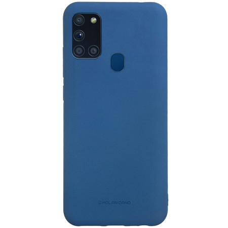 TPU чехол Molan Cano Smooth для Samsung Galaxy A21s Синій (6149)