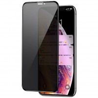 Защитное стекло Privacy 5D (full glue) (тех.пак) для Apple iPhone 11 Pro Max / XS Max (6.5'') Чорний (17478)