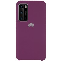 Чехол Silicone Cover (AAA) для Huawei P40 Фіолетовий (6175)