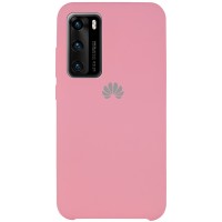 Чехол Silicone Cover (AAA) для Huawei P40 Розовый (6181)
