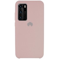 Чехол Silicone Cover (AAA) для Huawei P40 Рожевий (6178)