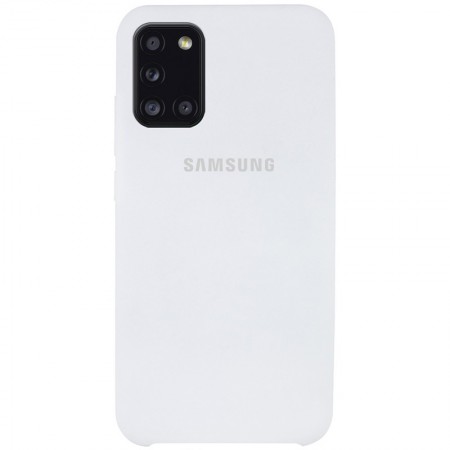 Чехол Silicone Cover (AAA) для Samsung Galaxy A31 Белый (17496)