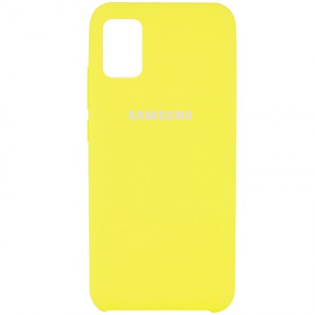 Чехол Silicone Cover (AAA) для Samsung Galaxy A31 Желтый (17506)