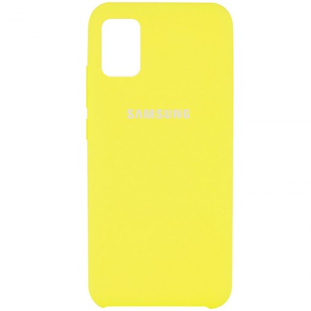 Чехол Silicone Cover (AAA) для Samsung Galaxy A51 Жовтий (17511)