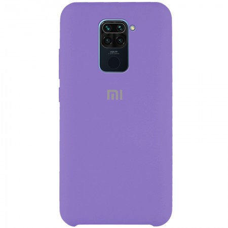 Чехол Silicone Cover (AAA) для Xiaomi Redmi Note 9 / Redmi 10X Сиреневый (6214)