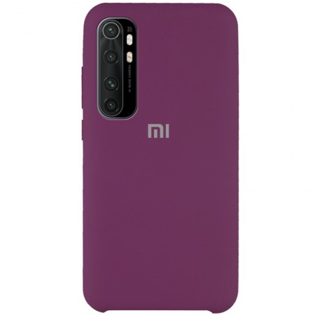 Чехол Silicone Cover (AAA) для Xiaomi Mi Note 10 Lite Фиолетовый (6232)