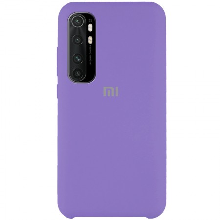 Чехол Silicone Cover (AAA) для Xiaomi Mi Note 10 Lite Фиолетовый (6228)