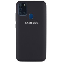 Чехол Silicone Cover Full Protective (AA) для Samsung Galaxy A21s Чорний (6260)