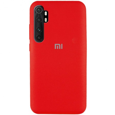 Чехол Silicone Cover Full Protective (AA) для Xiaomi Mi Note 10 Lite Красный (6282)