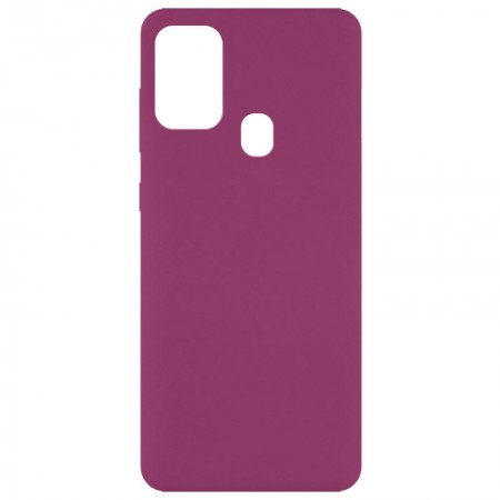 Чехол Silicone Cover Full without Logo (A) для Samsung Galaxy A21s Красный (6296)