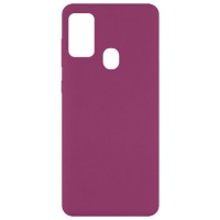 Чехол Silicone Cover Full without Logo (A) для Samsung Galaxy M30s / M21 Красный (15199)