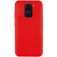 Чехол Silicone Cover Full without Logo (A) для Xiaomi Redmi Note 9 / Redmi 10X Красный (15203)