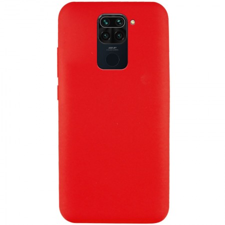 Чехол Silicone Cover Full without Logo (A) для Xiaomi Redmi Note 9 / Redmi 10X Червоний (15203)