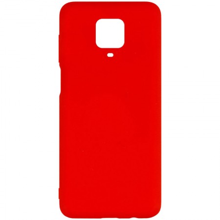 Чехол Silicone Cover Full without Logo (A) для Xiaomi Redmi Note 9s / Note 9 Pro / Note 9 Pro Max Красный (6346)