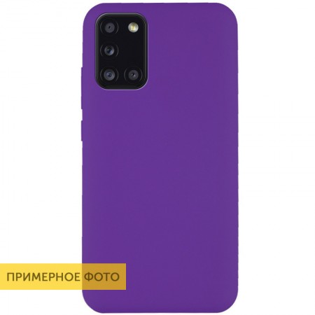 Чехол Silicone Cover Full without Logo (A) для Huawei P40 Lite E / Y7p (2020) Фиолетовый (6386)