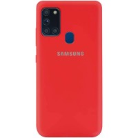 Чехол Silicone Cover My Color Full Protective (A) для Samsung Galaxy A21s Червоний (6436)