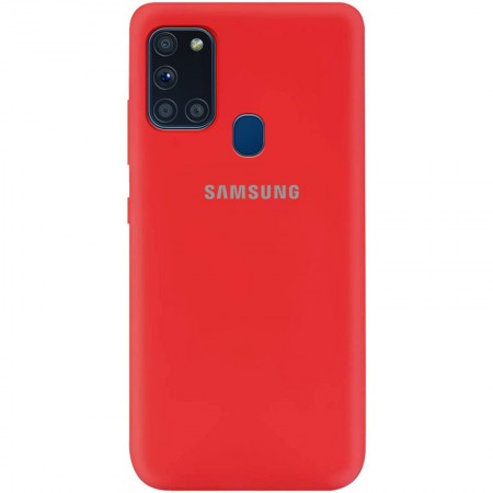 Чехол Silicone Cover My Color Full Protective (A) для Samsung Galaxy A21s Красный (6436)