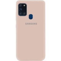 Чехол Silicone Cover My Color Full Protective (A) для Samsung Galaxy A21s Рожевий (6435)