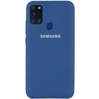 Чехол Silicone Cover My Color Full Protective (A) для Samsung Galaxy A21s Синій (16212)