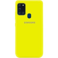 Чехол Silicone Cover My Color Full Protective (A) для Samsung Galaxy A21s Жовтий (6438)