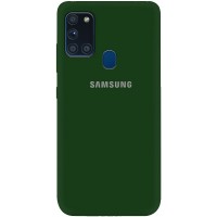 Чехол Silicone Cover My Color Full Protective (A) для Samsung Galaxy A21s Зелений (6437)