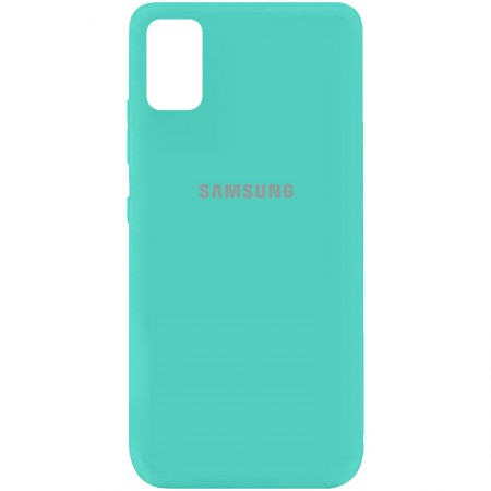 Чехол Silicone Cover My Color Full Protective (A) для Samsung Galaxy A41 Бірюзовий (17383)