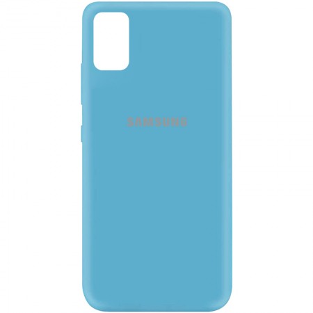Чехол Silicone Cover My Color Full Protective (A) для Samsung Galaxy A41 Блакитний (17382)