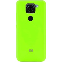 Чехол Silicone Cover My Color Full Protective (A) для Xiaomi Redmi Note 9 / Redmi 10X Салатовый (15607)