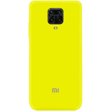 Чехол Silicone Cover My Color Full Protective (A) для Xiaomi Redmi Note 9s/Note 9 Pro/Note 9 Pro Max Желтый (6471)