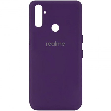 Чехол Silicone Cover My Color Full Protective (A) для Realme C3 Фиолетовый (6613)