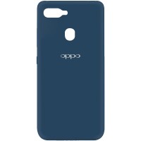 Чехол Silicone Cover My Color Full Protective (A) для Oppo A5s / Oppo A12 Синий (15628)