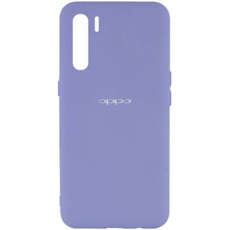 Чехол Silicone Cover My Color Full Protective (A) для Oppo A91 Сиреневый (15643)