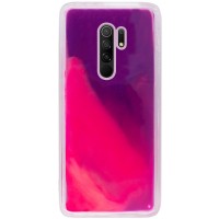 Неоновый чехол Neon Sand glow in the dark для Xiaomi Redmi 9 Фиолетовый (6668)