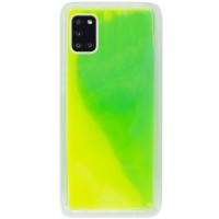 Неоновый чехол Neon Sand glow in the dark для Samsung Galaxy A31 Зелений (6664)