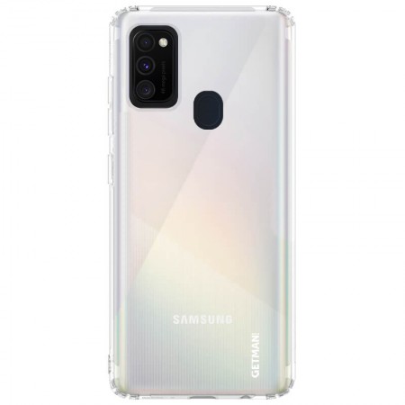 TPU чехол GETMAN Clear 1,0 mm для Samsung Galaxy M30s / M21 Прозрачный (6698)